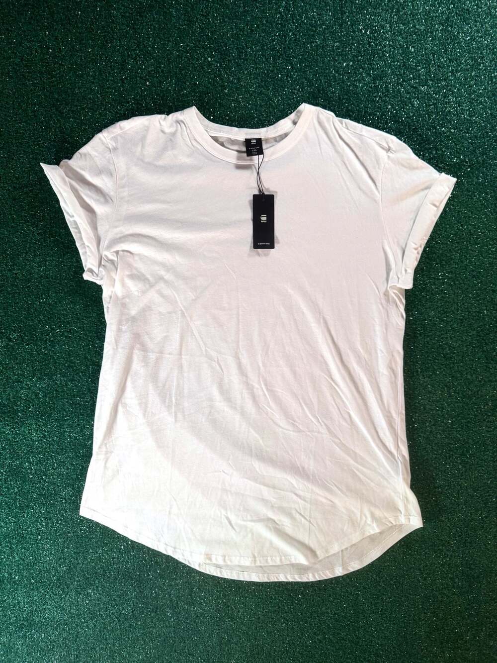 G-Star RAW Ductsoon Relaxed Fit Curved Hem T-Shirt in White